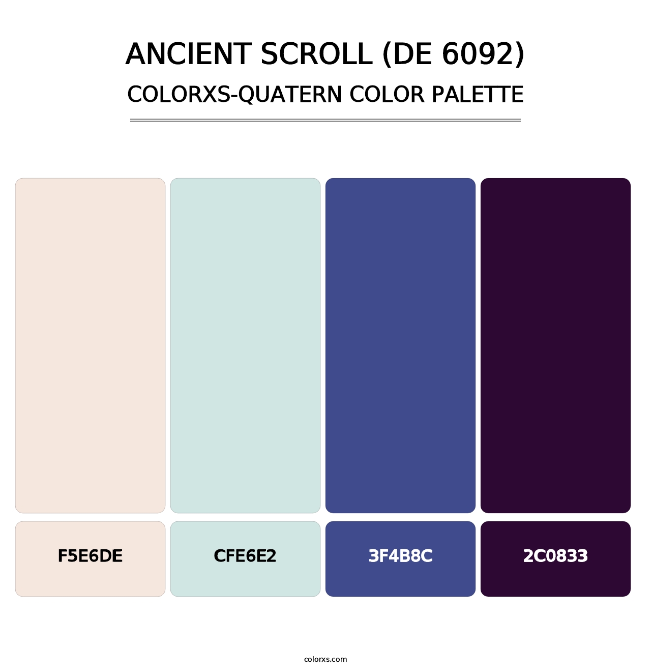 Ancient Scroll (DE 6092) - Colorxs Quatern Palette