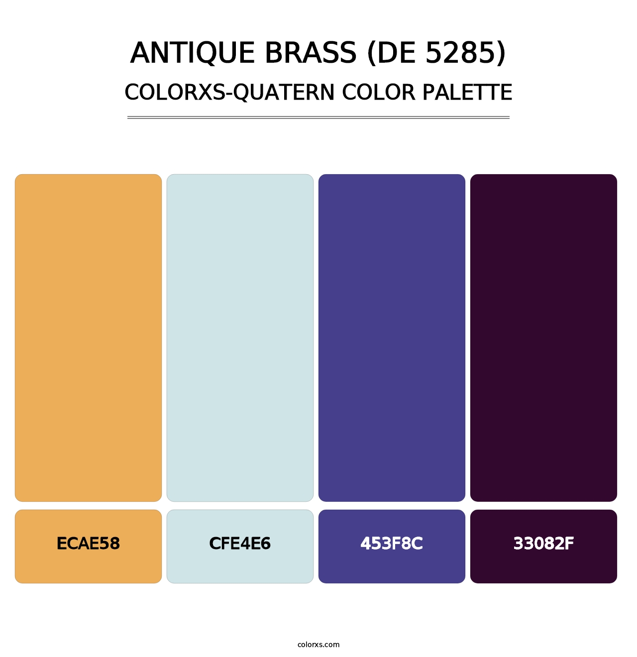 Antique Brass (DE 5285) - Colorxs Quatern Palette