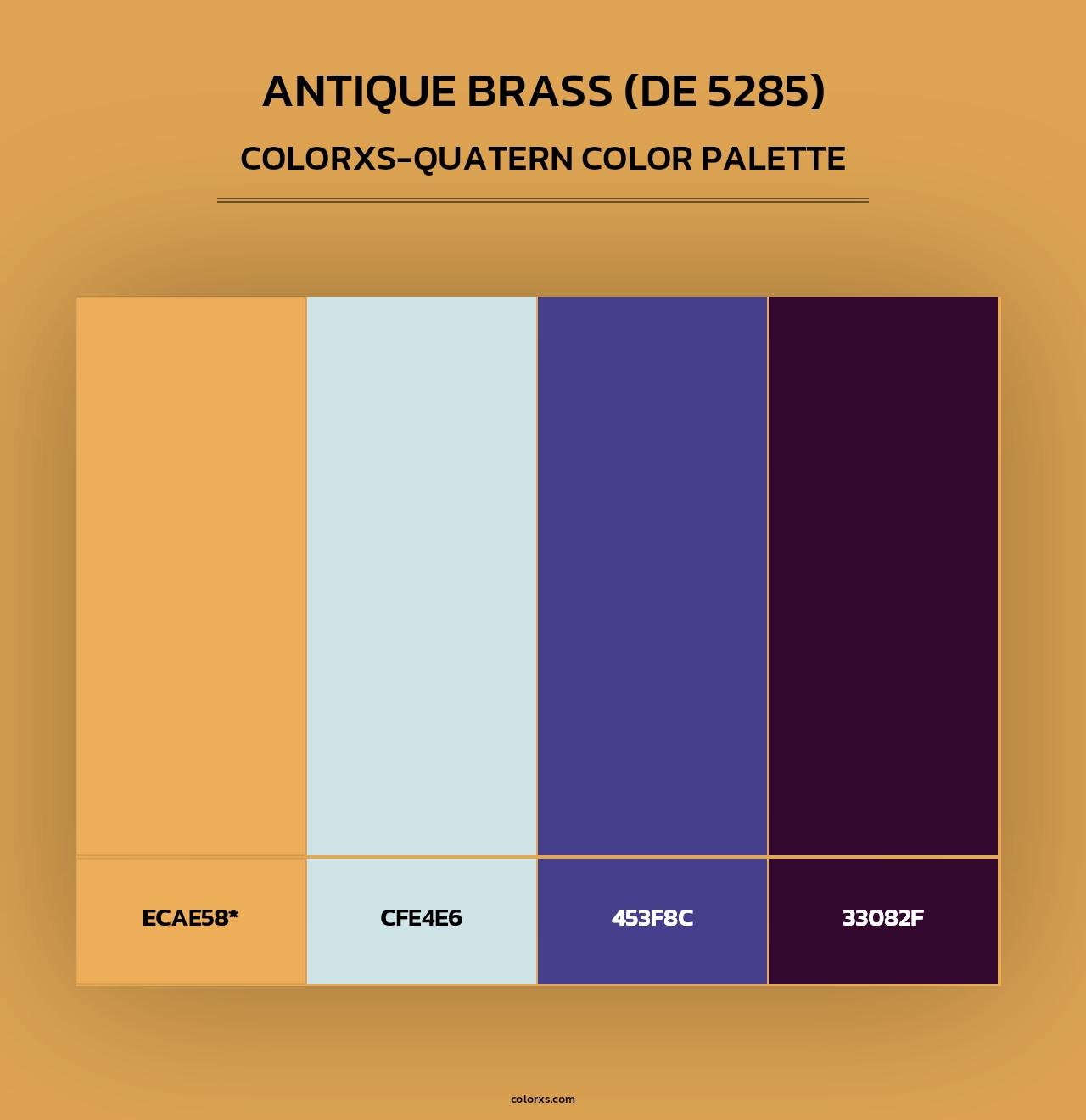 Antique Brass (DE 5285) - Colorxs Quad Palette