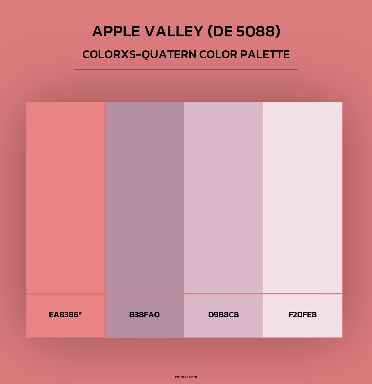 Apple Valley (DE 5088) - Colorxs Quad Palette