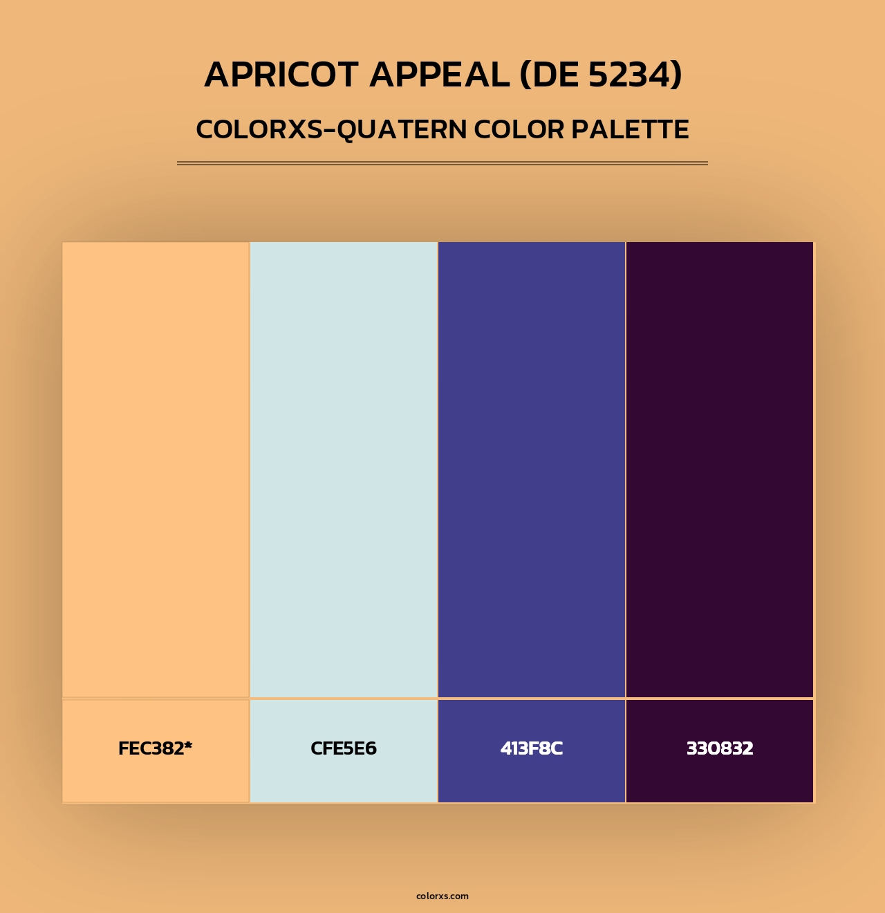 Apricot Appeal (DE 5234) - Colorxs Quad Palette
