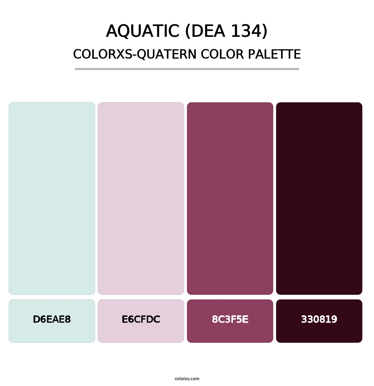 Aquatic (DEA 134) - Colorxs Quatern Palette
