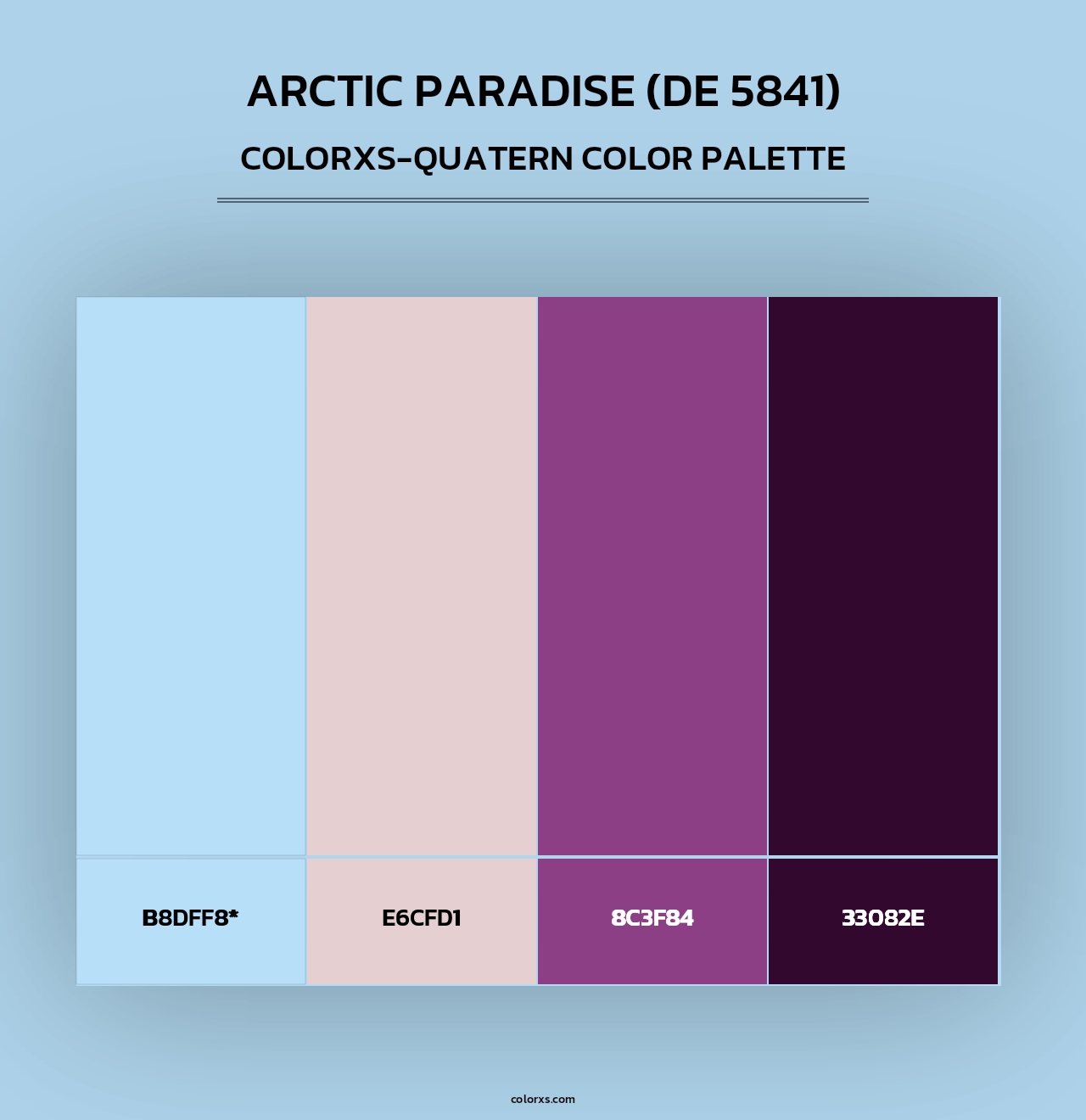 Arctic Paradise (DE 5841) - Colorxs Quad Palette