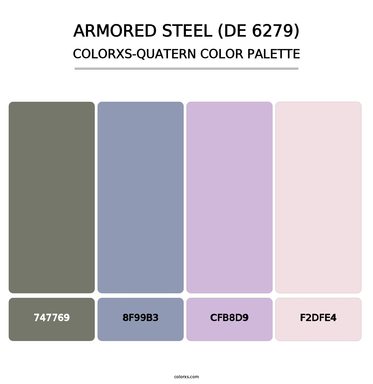 Armored Steel (DE 6279) - Colorxs Quatern Palette