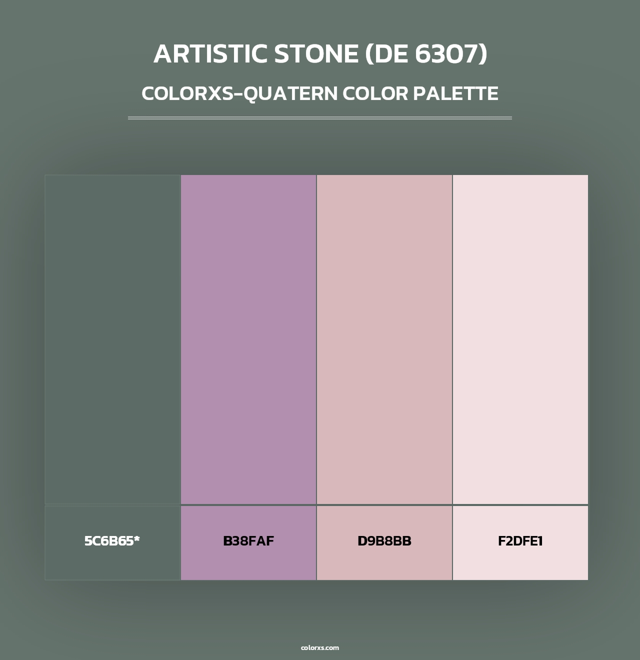 Artistic Stone (DE 6307) - Colorxs Quad Palette