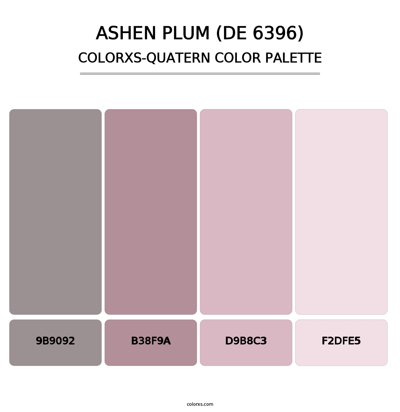 Ashen Plum (DE 6396) - Colorxs Quatern Palette