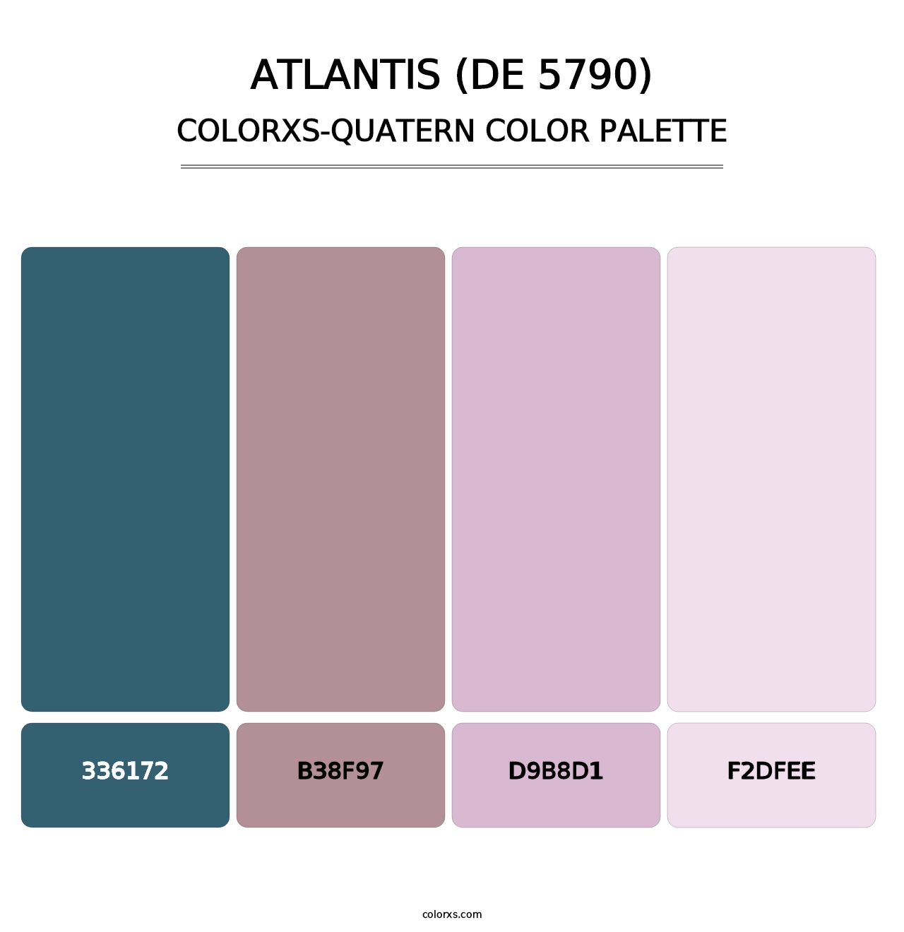 Atlantis (DE 5790) - Colorxs Quatern Palette