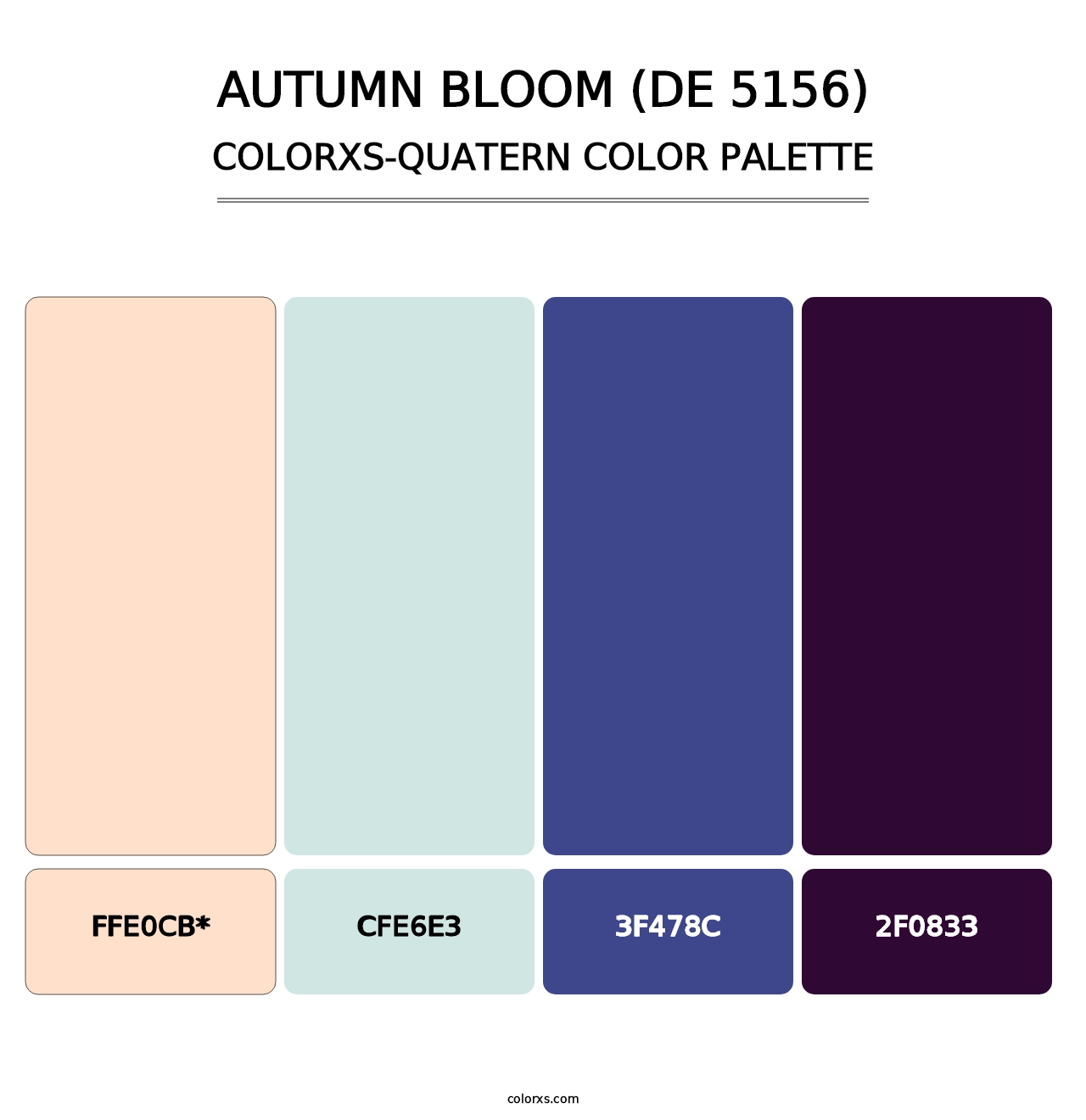 Autumn Bloom (DE 5156) - Colorxs Quatern Palette