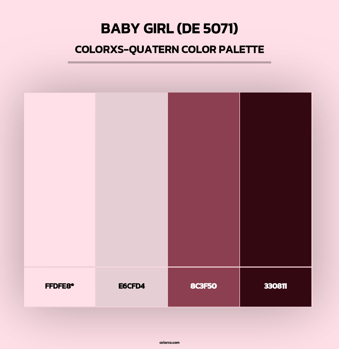Baby Girl (DE 5071) - Colorxs Quad Palette