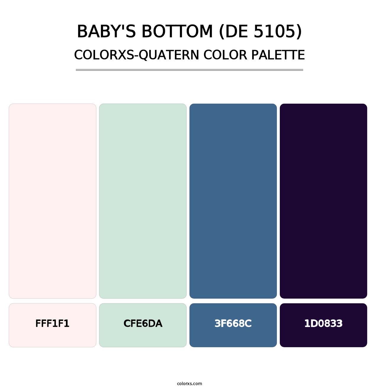 Baby's Bottom (DE 5105) - Colorxs Quatern Palette