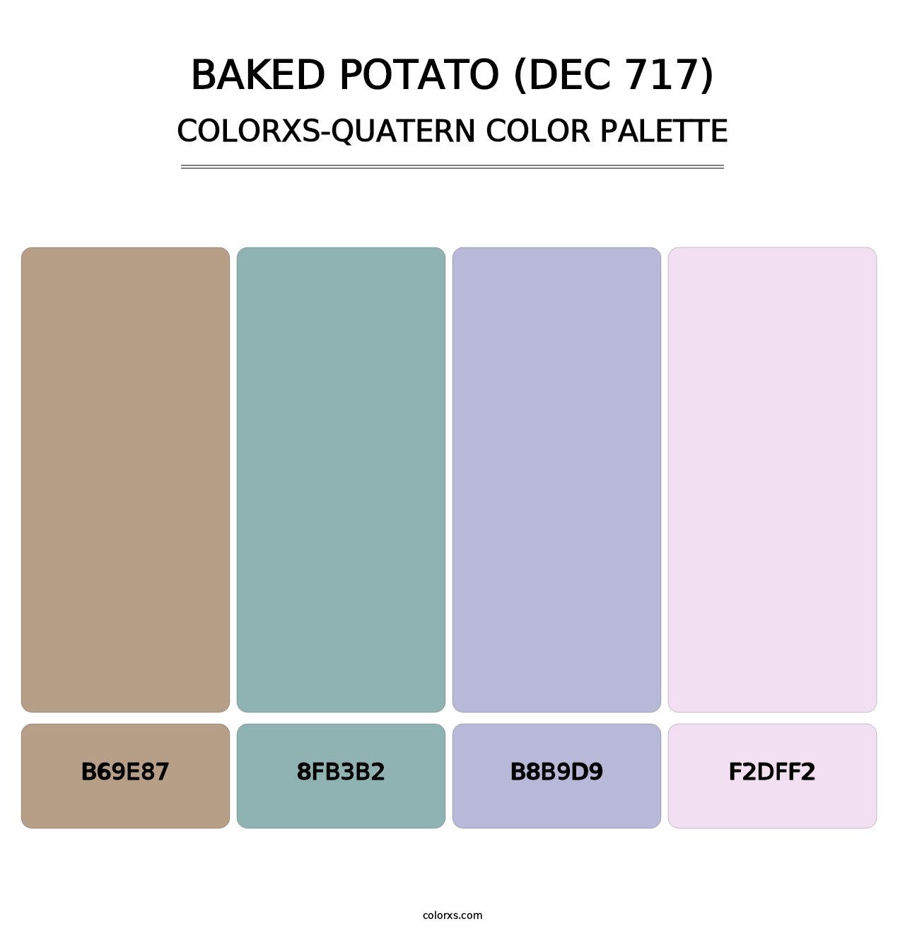 Baked Potato (DEC 717) - Colorxs Quatern Palette