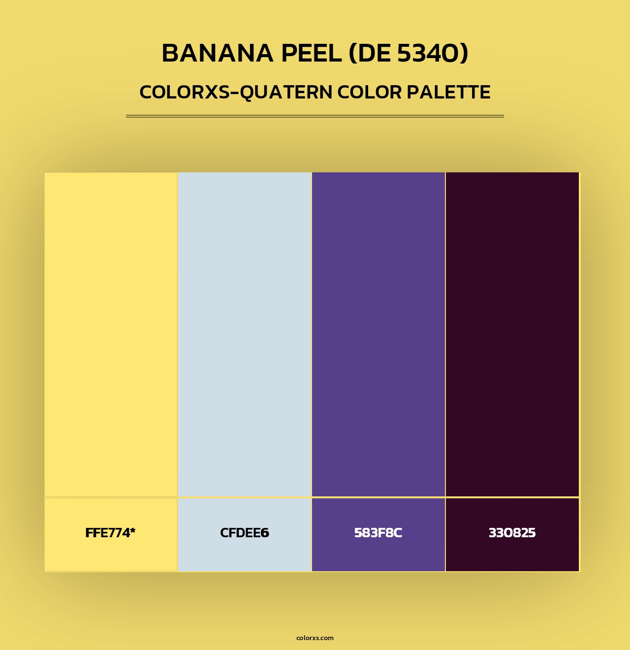 Banana Peel (DE 5340) - Colorxs Quad Palette