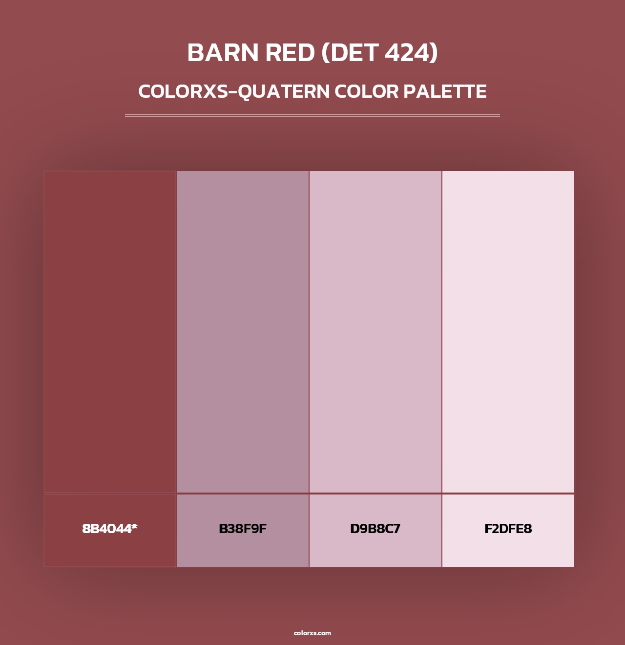 Barn Red (DET 424) - Colorxs Quad Palette