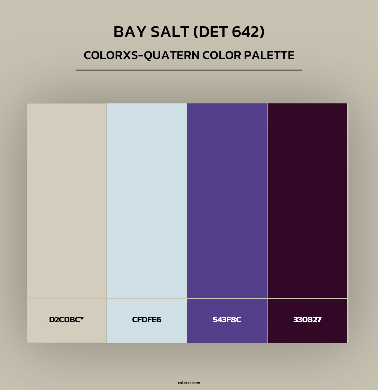Bay Salt (DET 642) - Colorxs Quad Palette