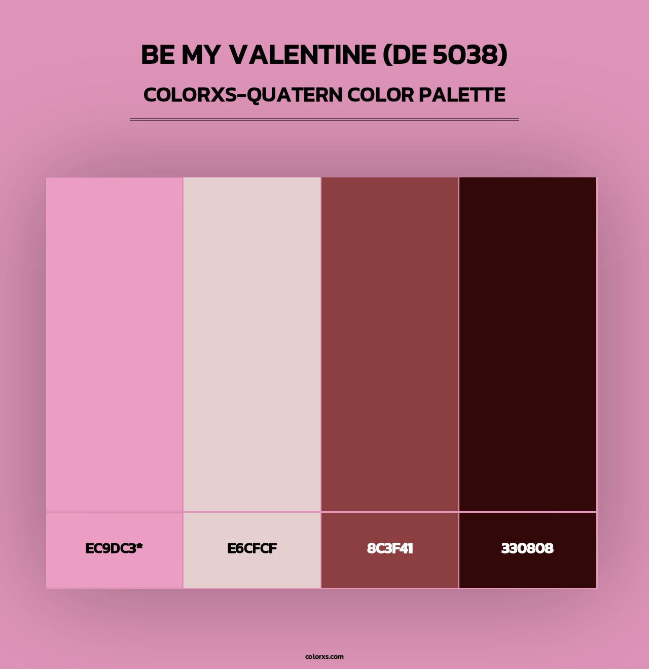 Be My Valentine (DE 5038) - Colorxs Quad Palette