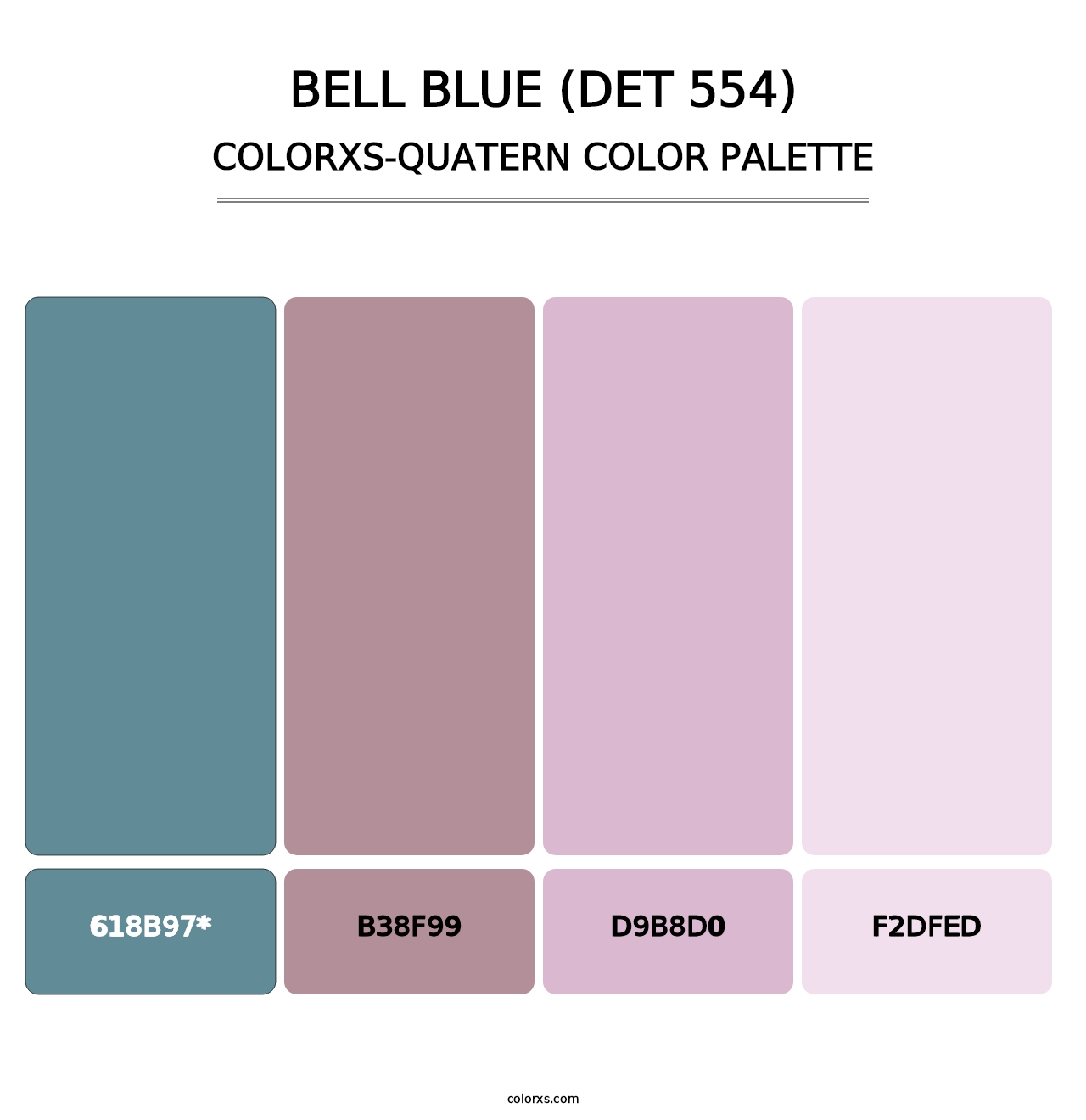 Bell Blue (DET 554) - Colorxs Quatern Palette