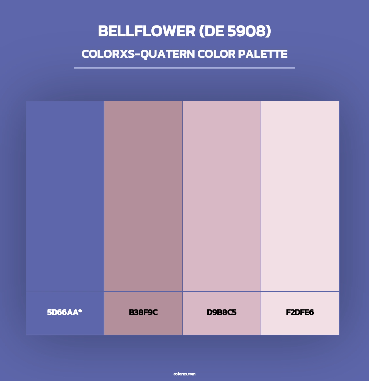Bellflower (DE 5908) - Colorxs Quad Palette