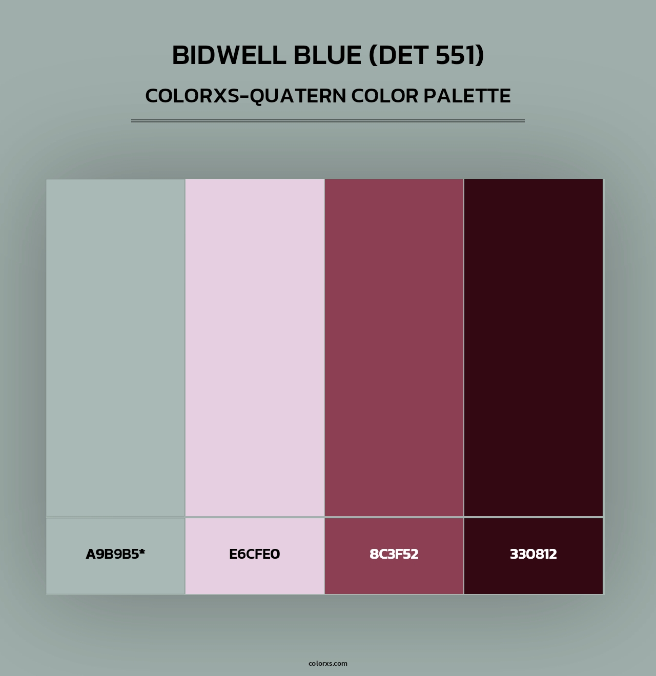 Bidwell Blue (DET 551) - Colorxs Quad Palette