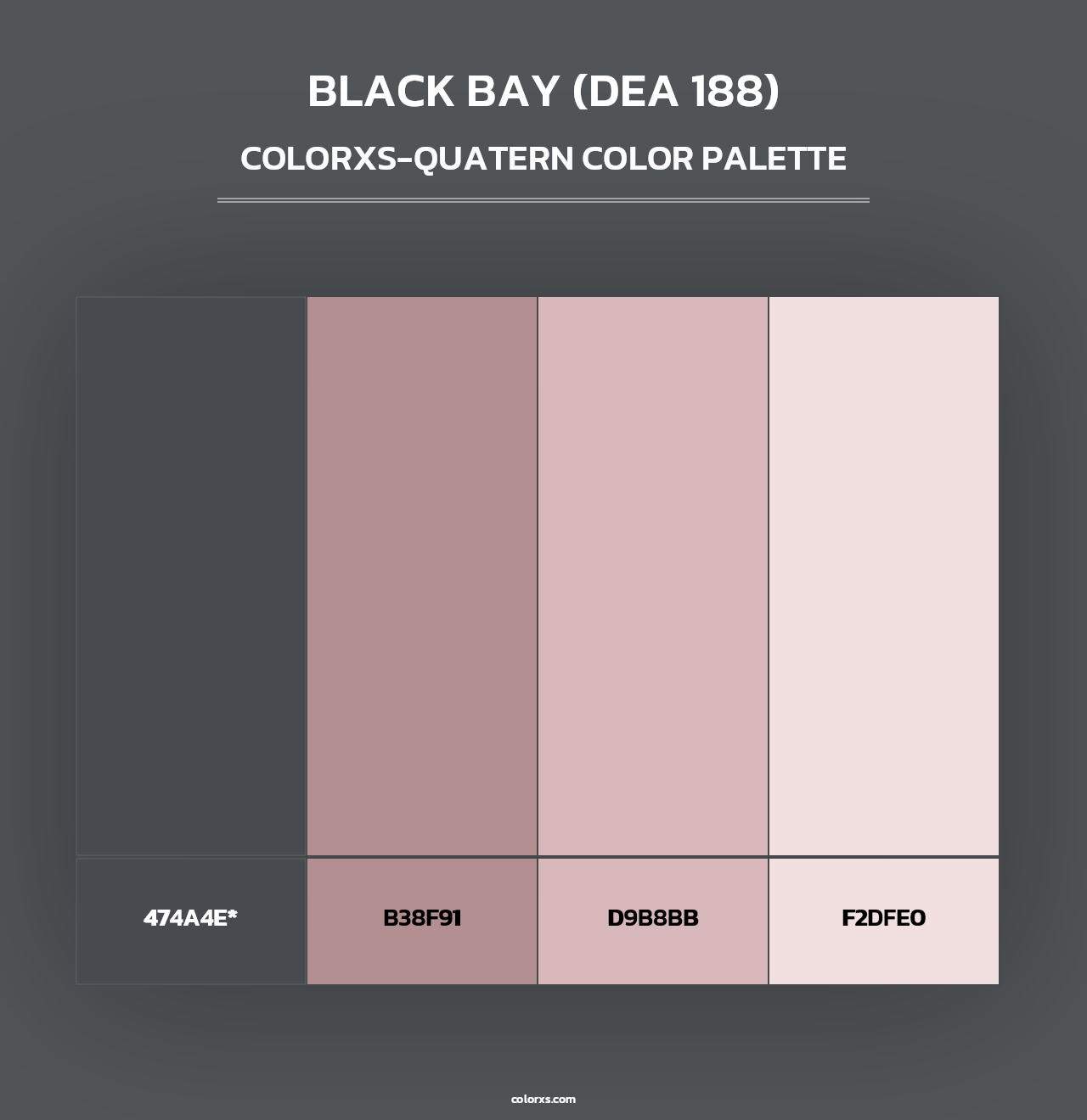 Black Bay (DEA 188) - Colorxs Quad Palette