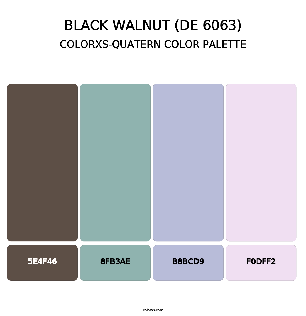 Black Walnut (DE 6063) - Colorxs Quatern Palette
