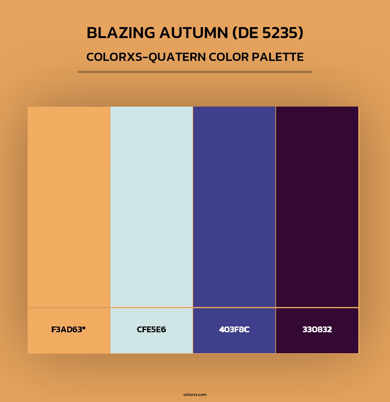 Blazing Autumn (DE 5235) - Colorxs Quad Palette