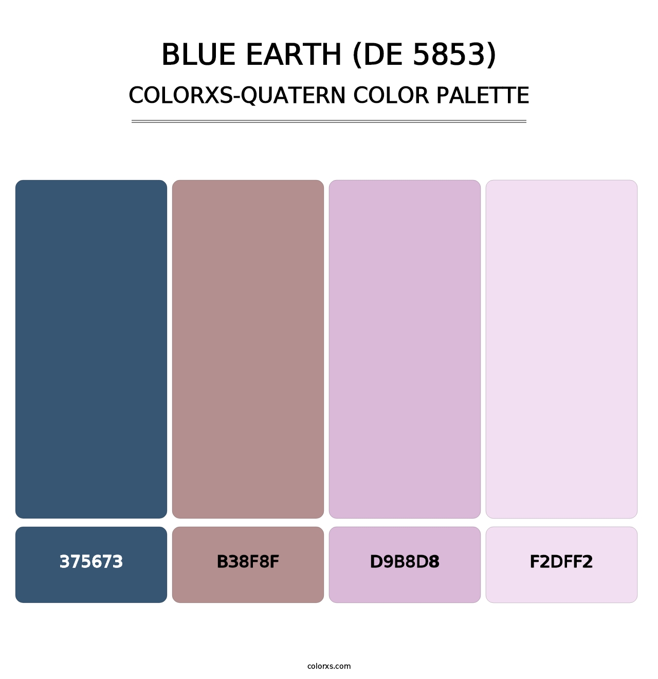 Blue Earth (DE 5853) - Colorxs Quatern Palette