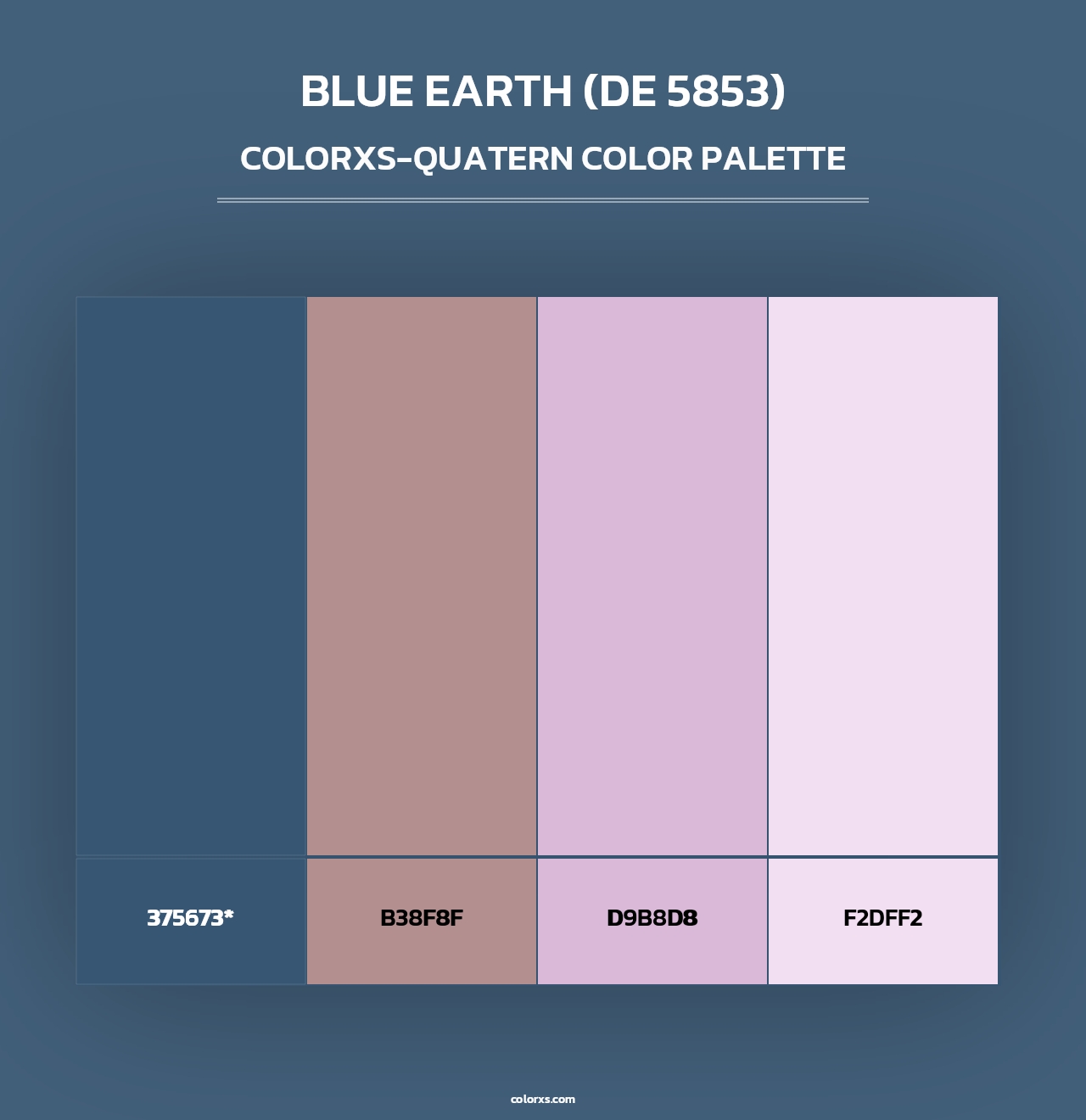 Blue Earth (DE 5853) - Colorxs Quad Palette