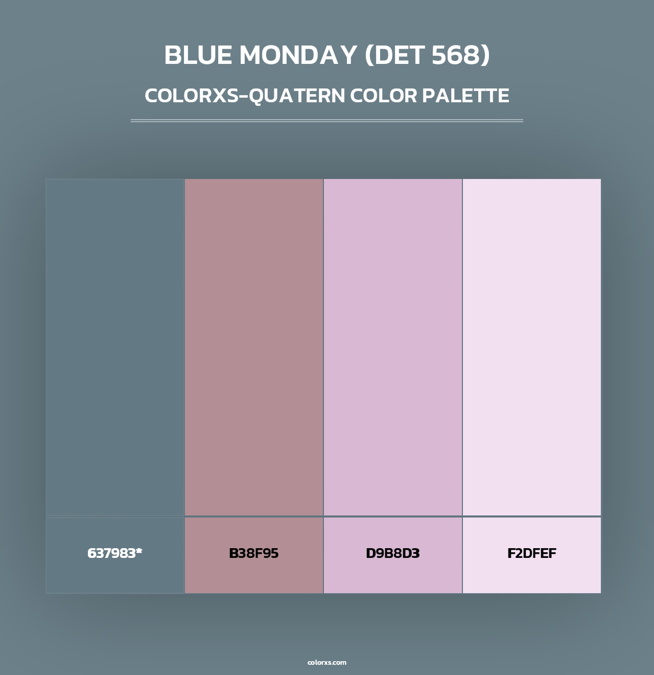 Blue Monday (DET 568) - Colorxs Quad Palette