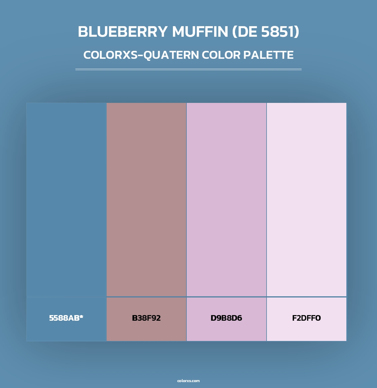 Blueberry Muffin (DE 5851) - Colorxs Quad Palette
