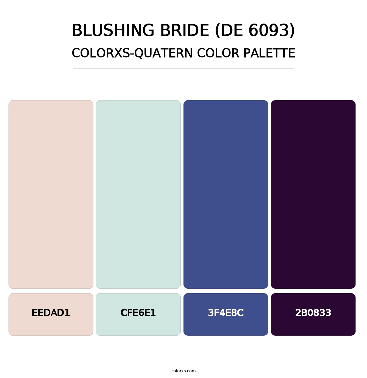 Blushing Bride (DE 6093) - Colorxs Quatern Palette