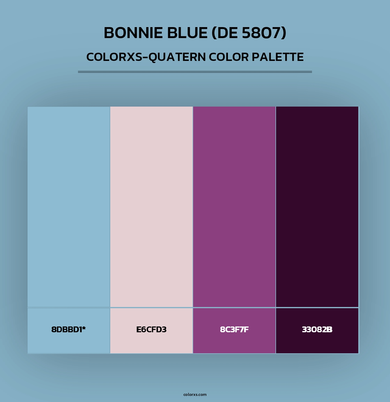 Bonnie Blue (DE 5807) - Colorxs Quad Palette