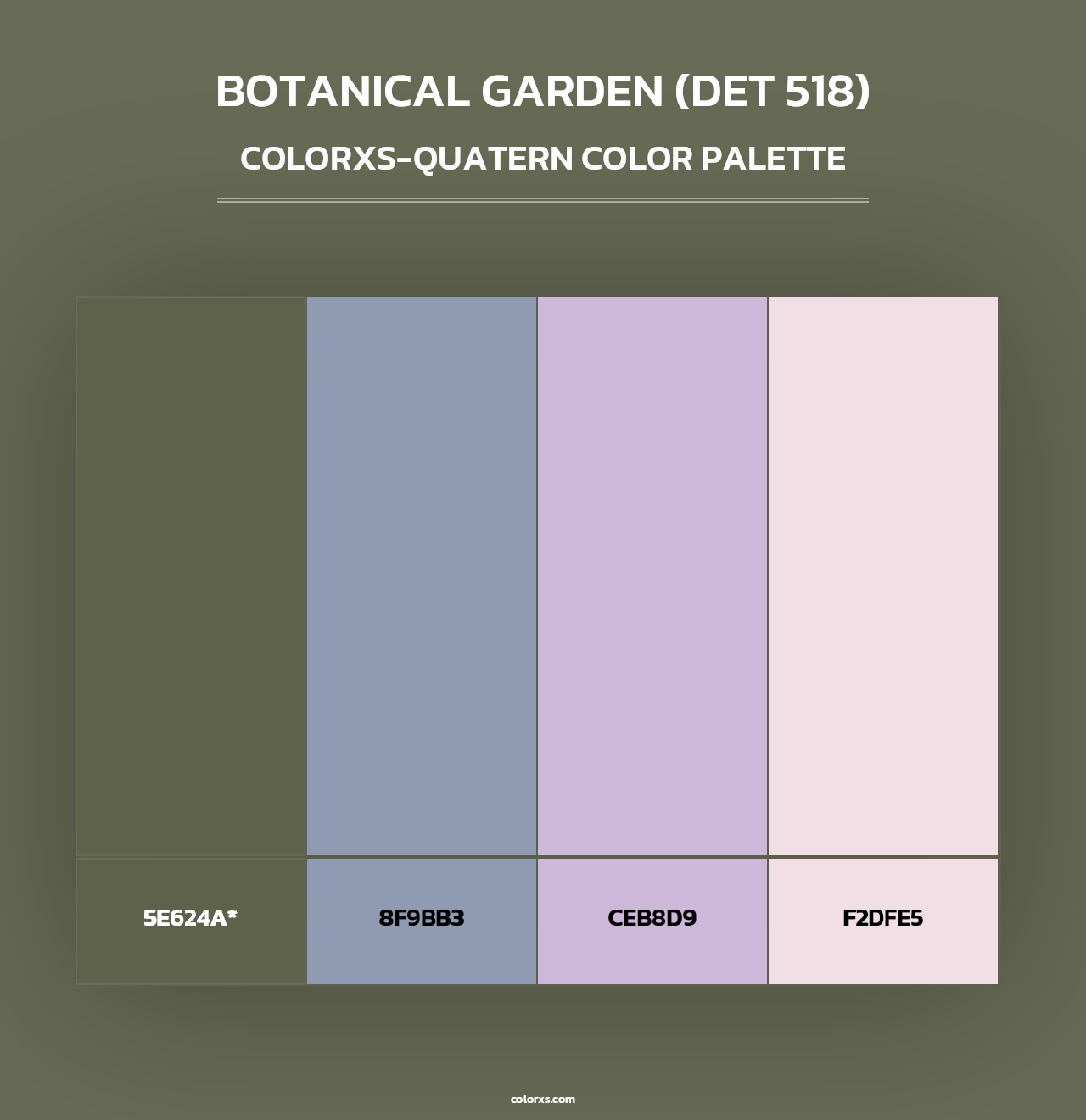 Botanical Garden (DET 518) - Colorxs Quad Palette