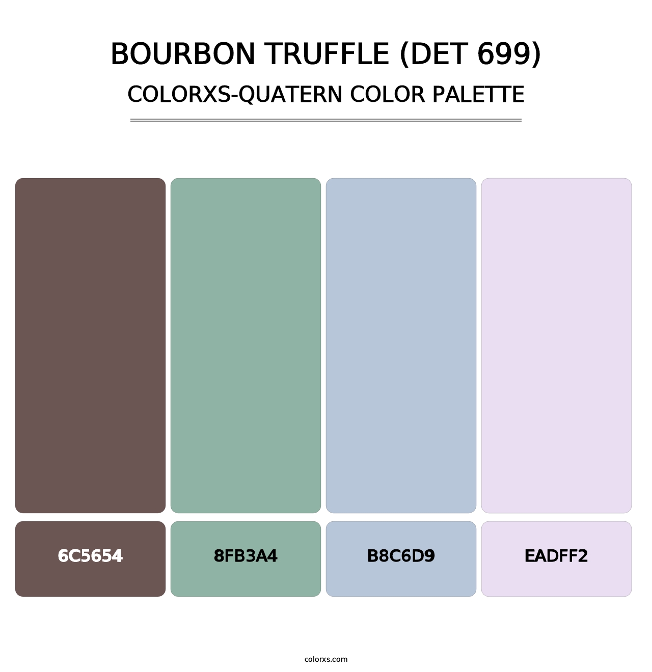 Bourbon Truffle (DET 699) - Colorxs Quatern Palette