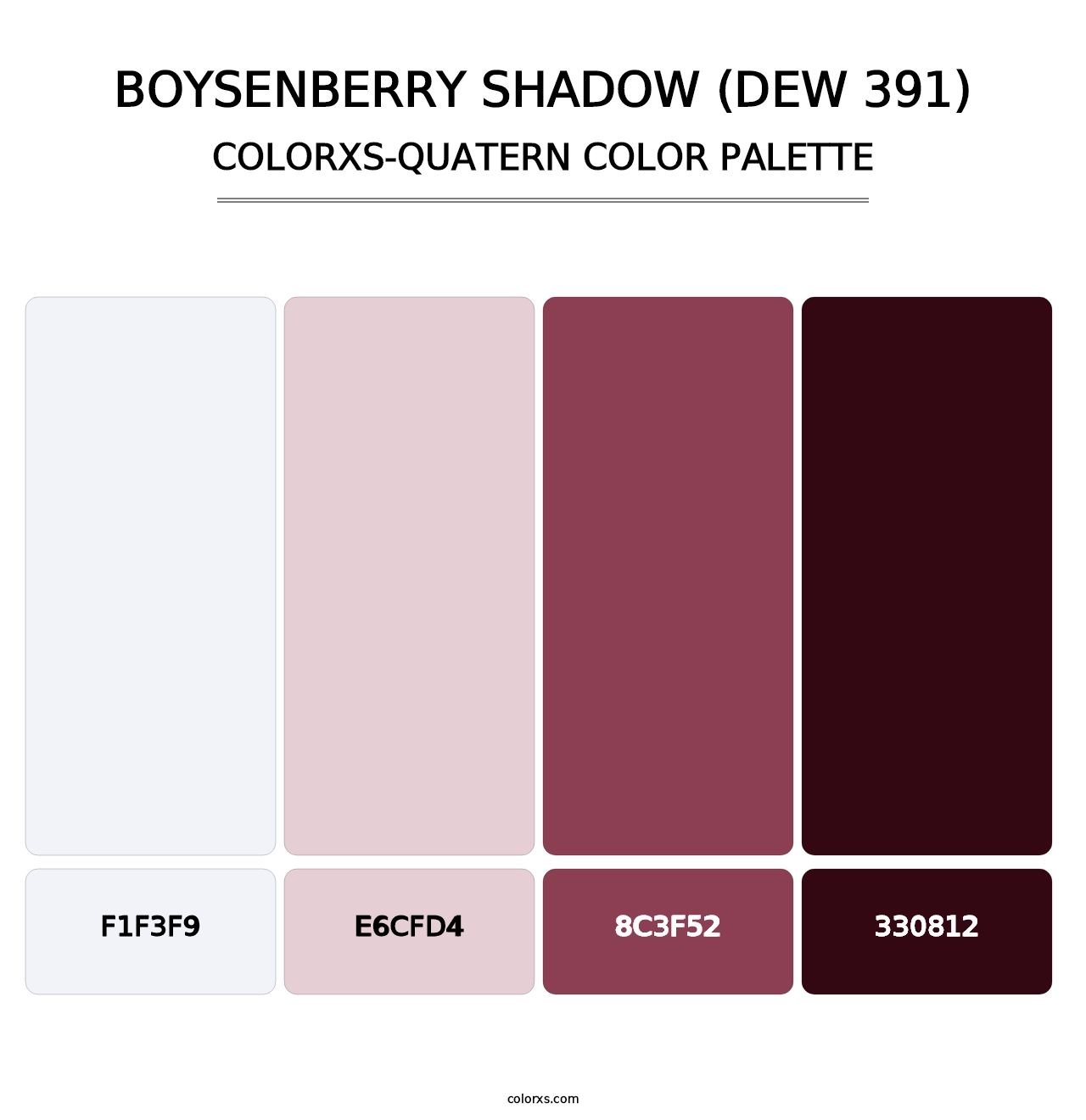Boysenberry Shadow (DEW 391) - Colorxs Quatern Palette