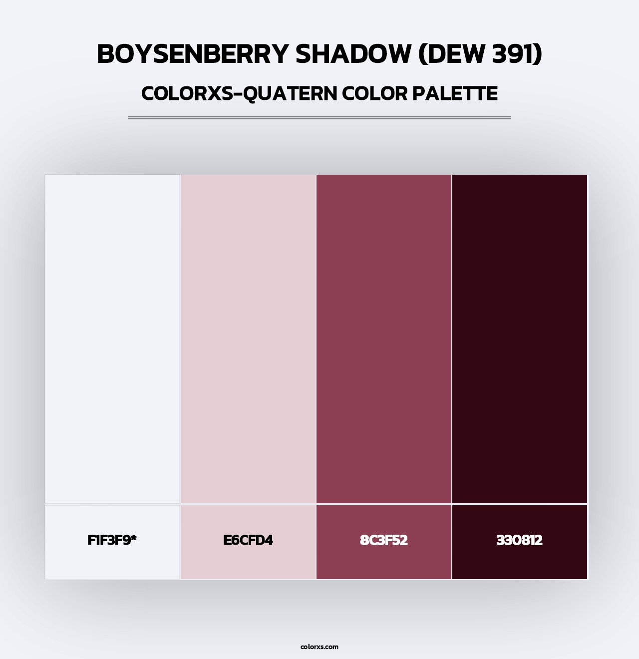 Boysenberry Shadow (DEW 391) - Colorxs Quad Palette