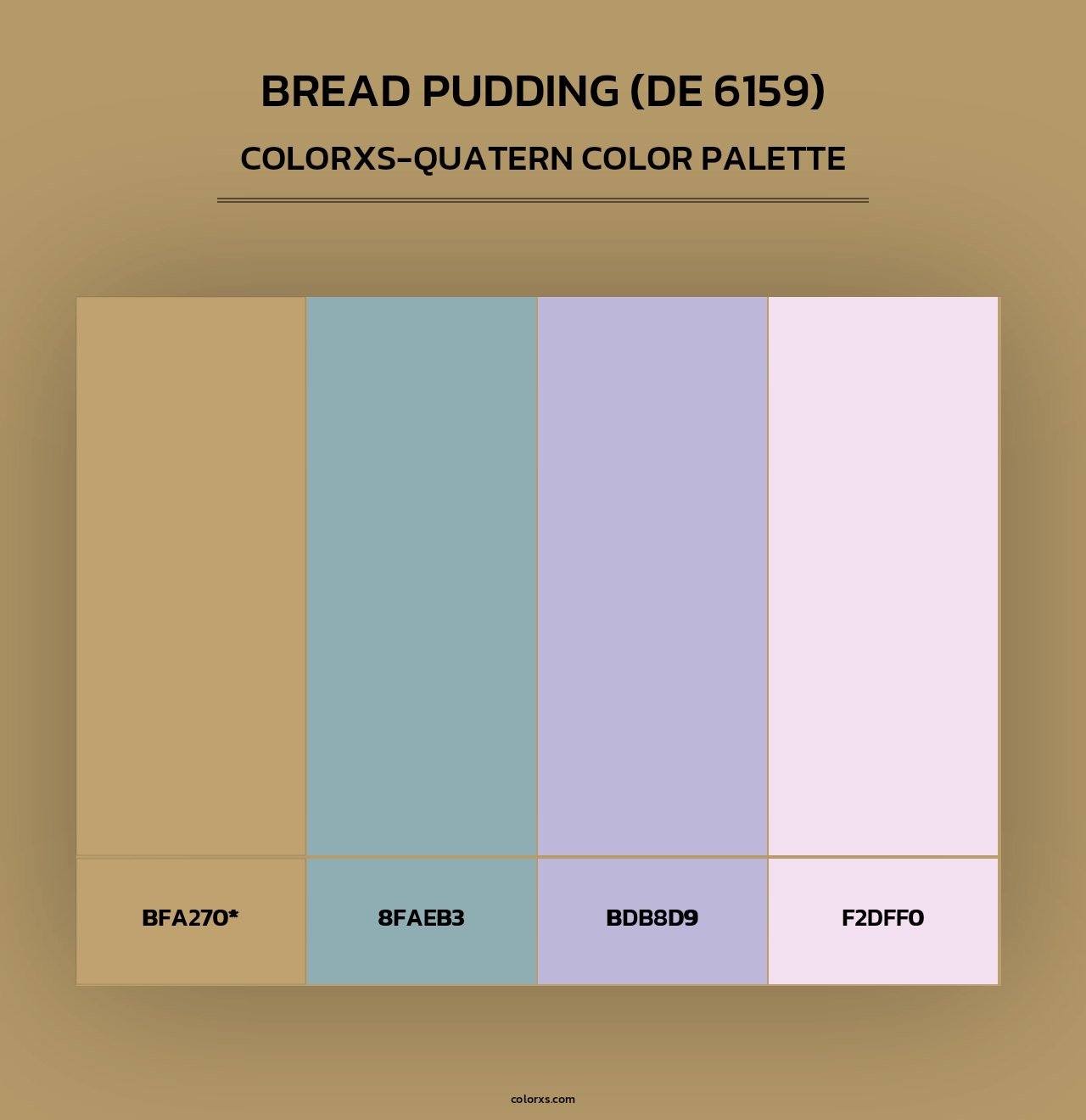 Bread Pudding (DE 6159) - Colorxs Quad Palette