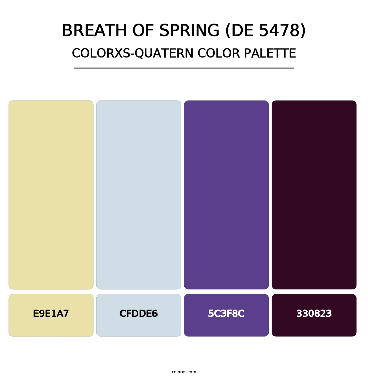 Breath of Spring (DE 5478) - Colorxs Quatern Palette