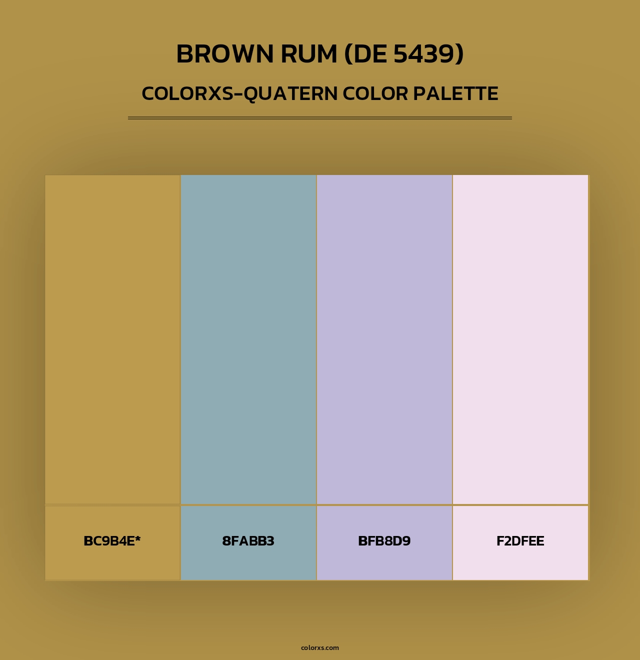 Brown Rum (DE 5439) - Colorxs Quad Palette