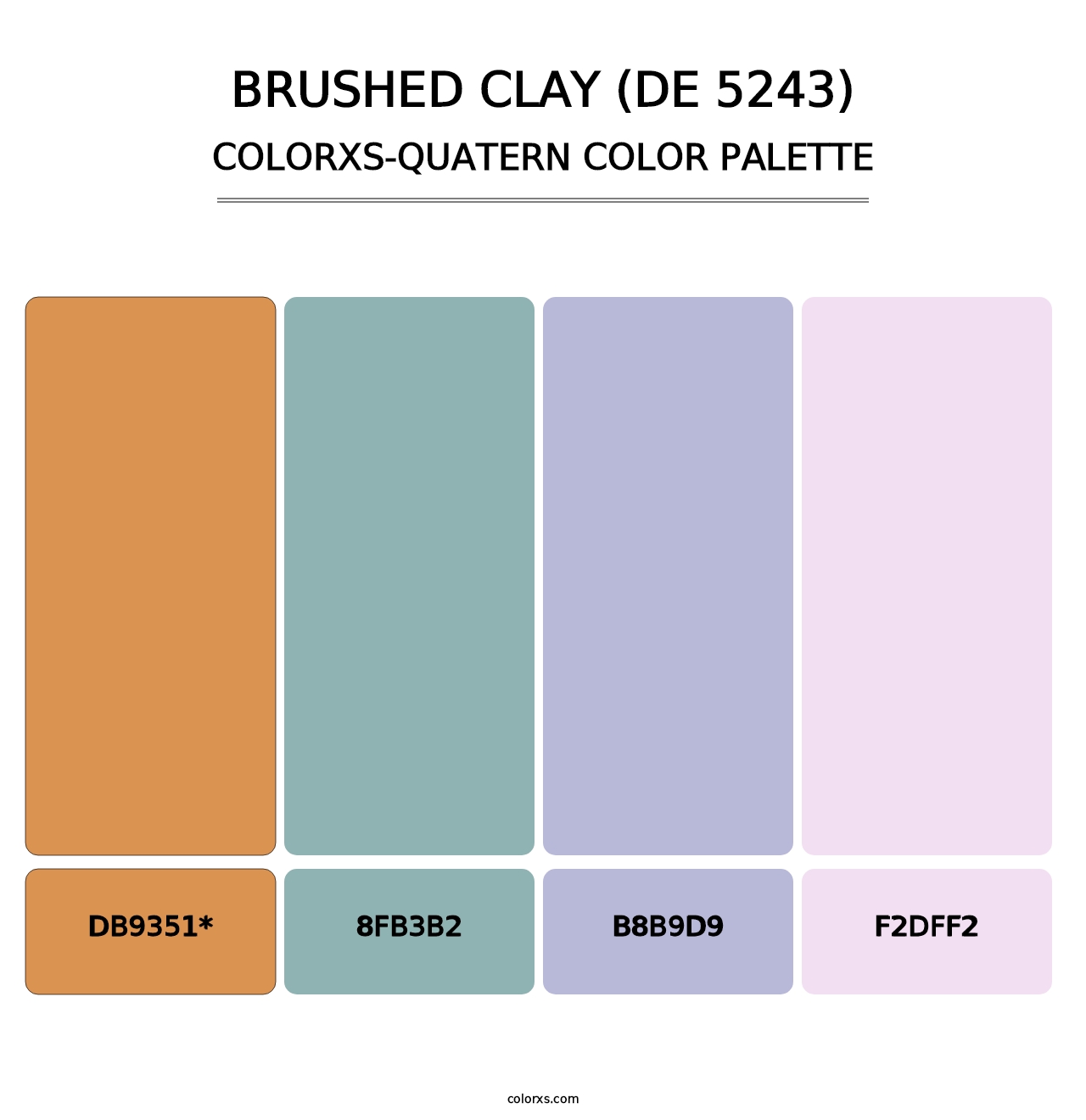 Brushed Clay (DE 5243) - Colorxs Quatern Palette