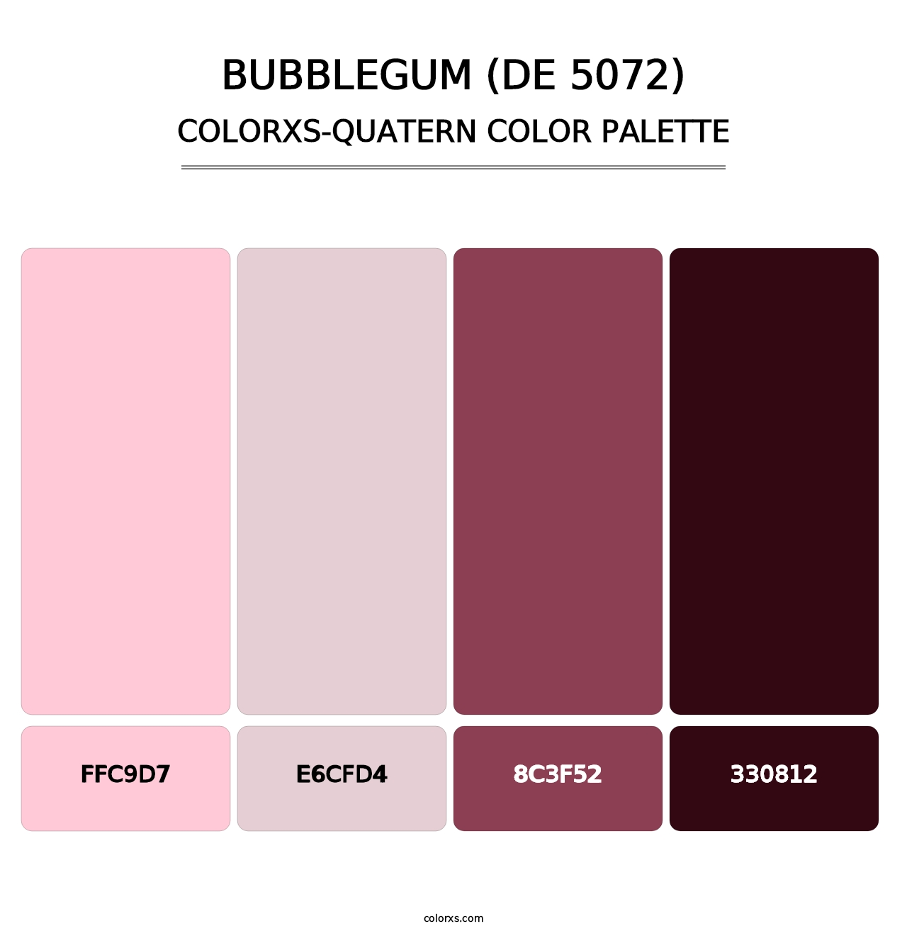 Bubblegum (DE 5072) - Colorxs Quatern Palette