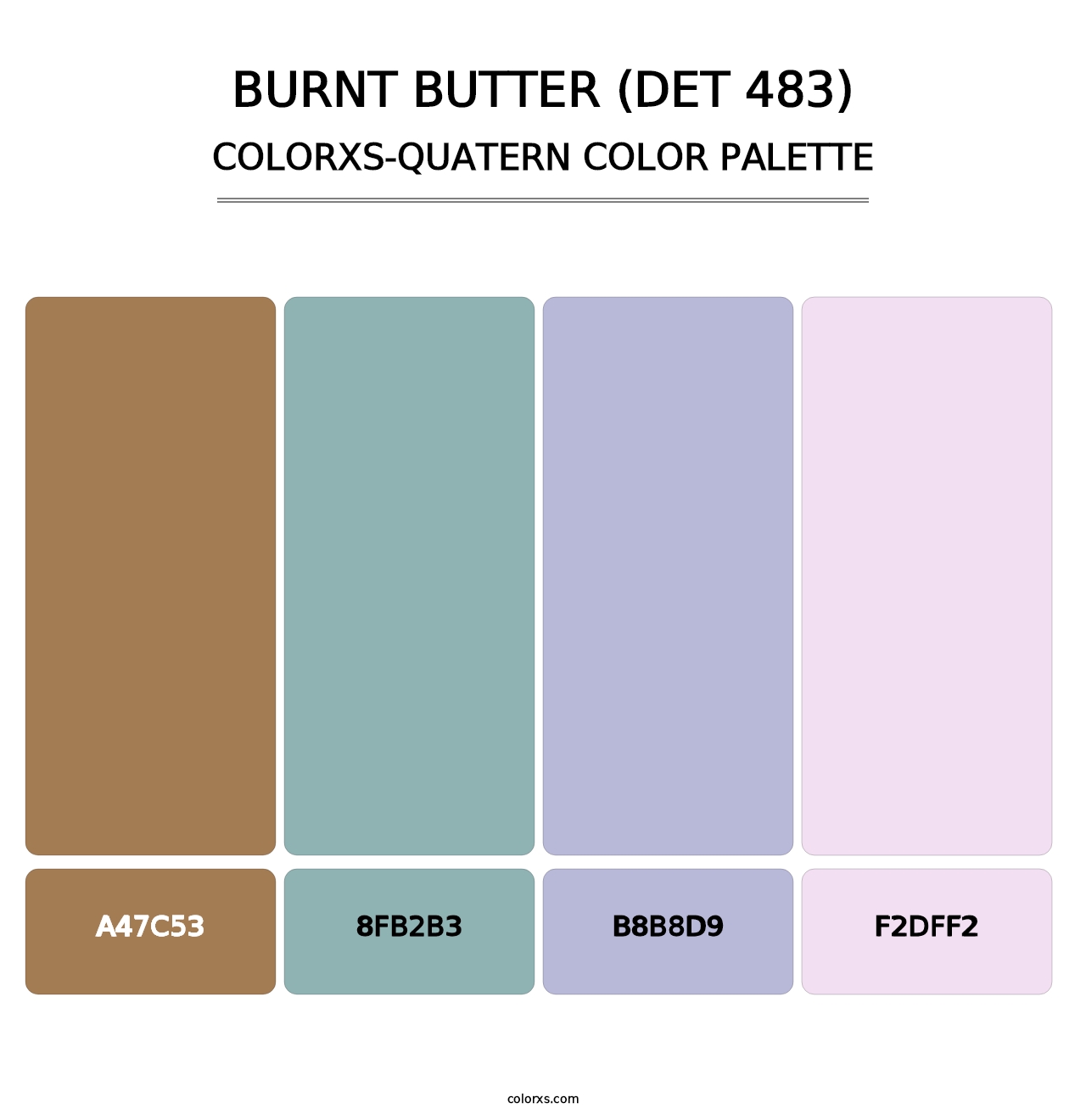 Burnt Butter (DET 483) - Colorxs Quatern Palette