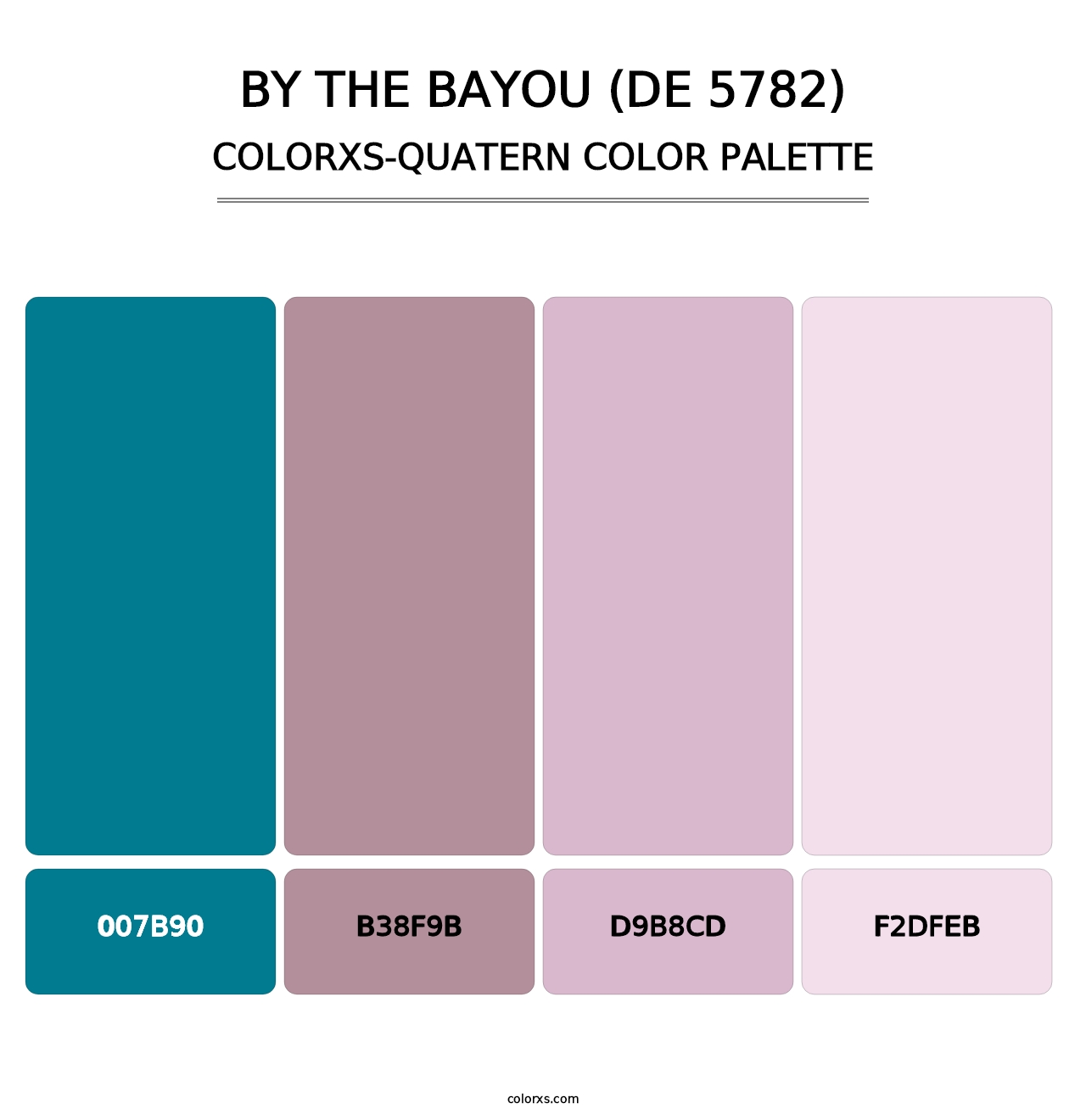 By the Bayou (DE 5782) - Colorxs Quatern Palette