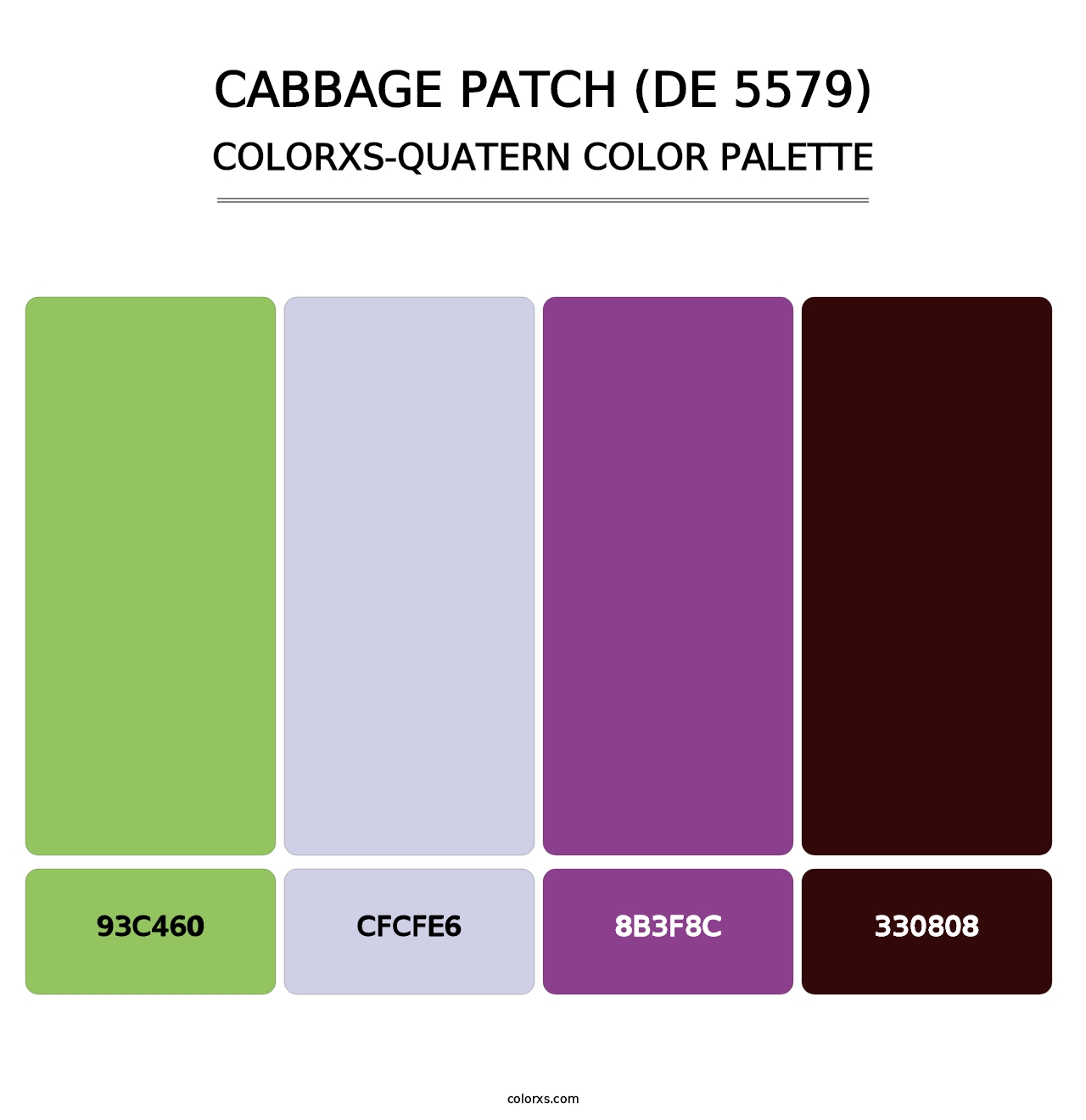Cabbage Patch (DE 5579) - Colorxs Quatern Palette