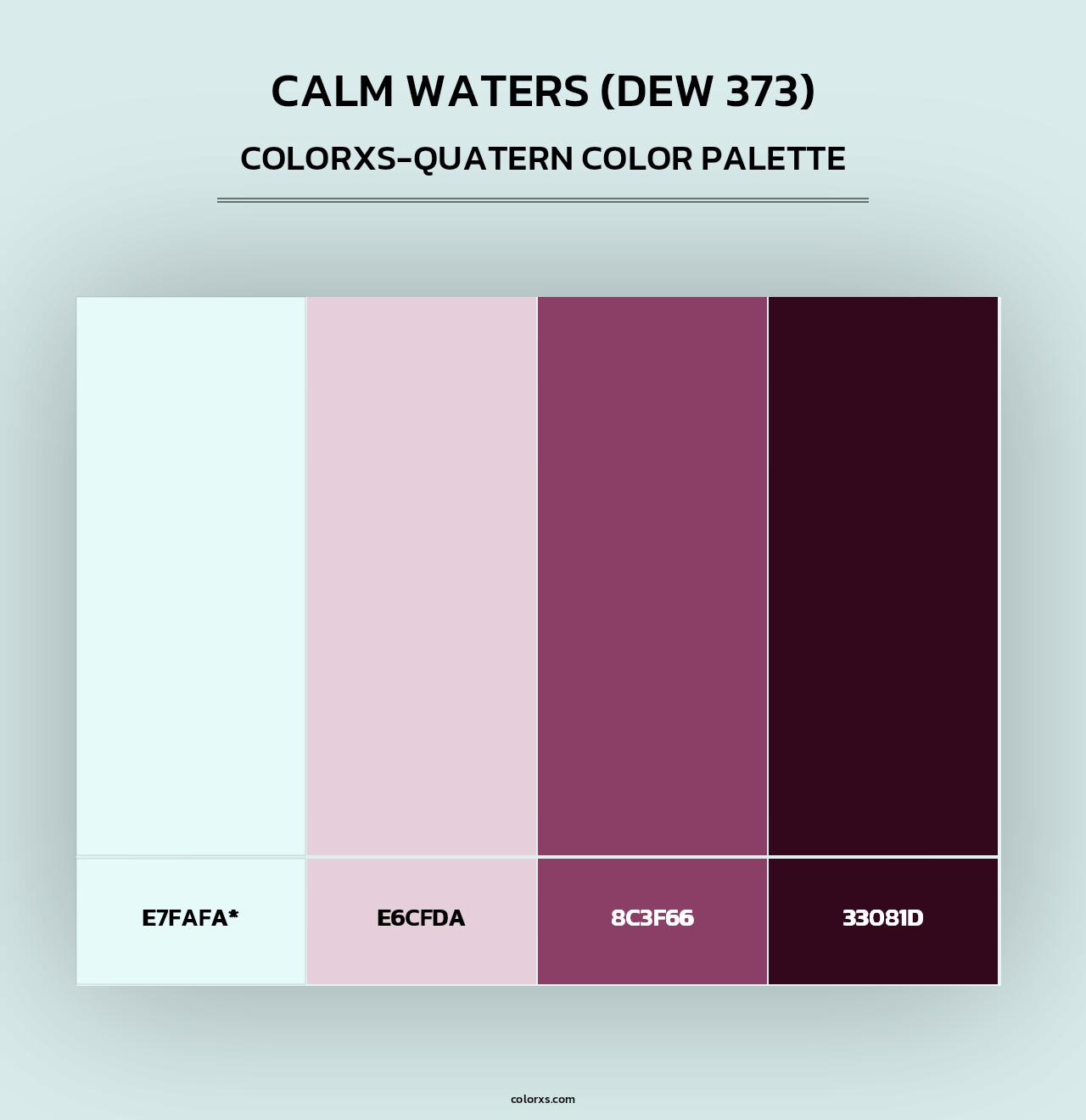 Calm Waters (DEW 373) - Colorxs Quad Palette