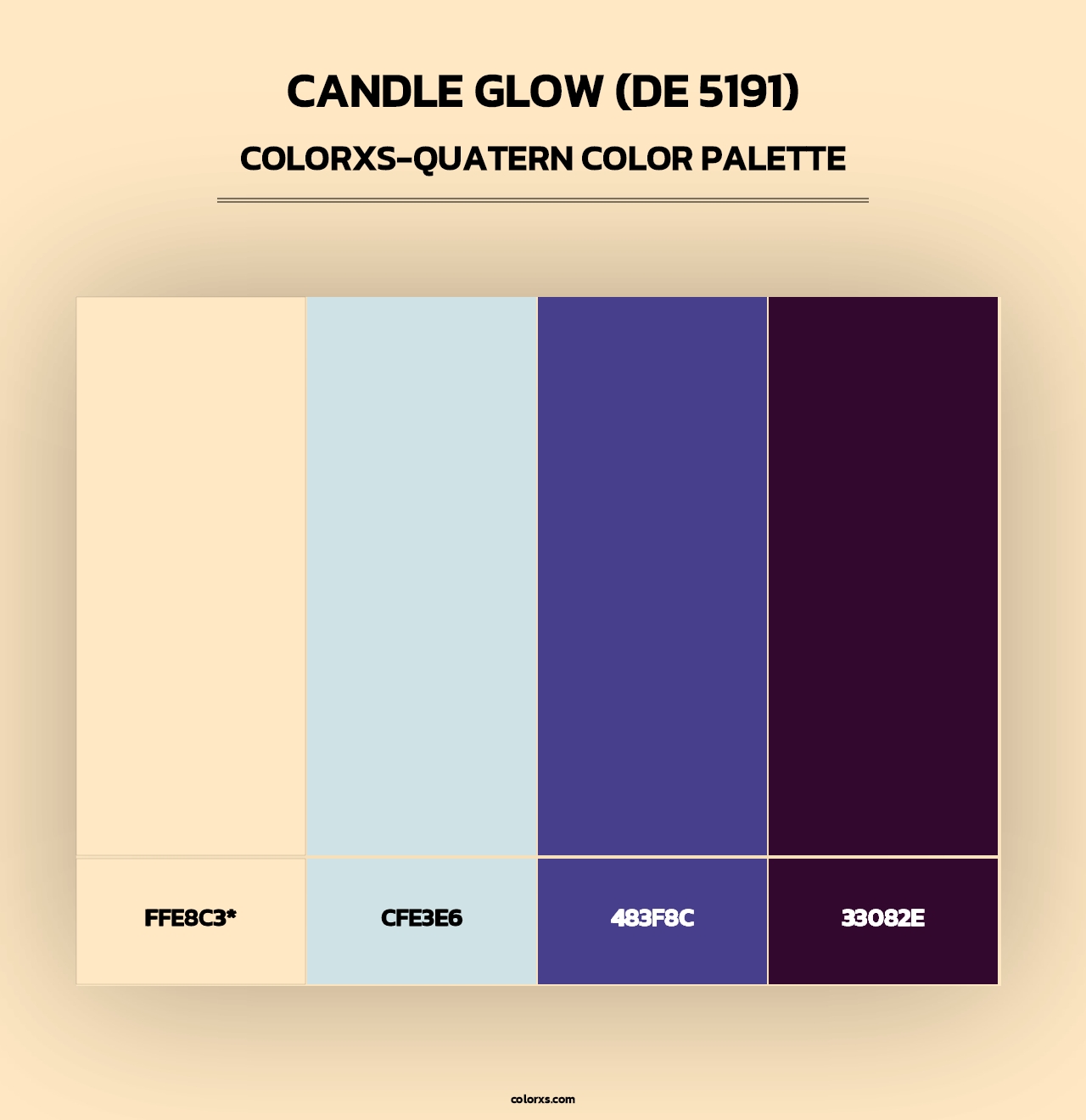 Candle Glow (DE 5191) - Colorxs Quad Palette
