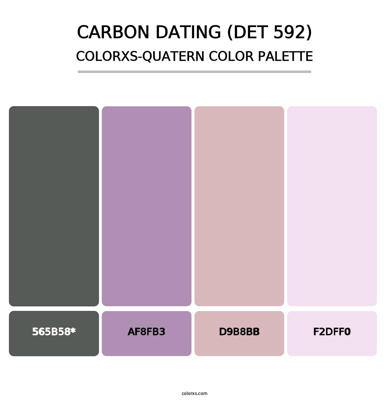 Carbon Dating (DET 592) - Colorxs Quatern Palette