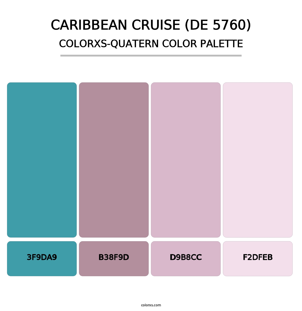 Caribbean Cruise (DE 5760) - Colorxs Quatern Palette