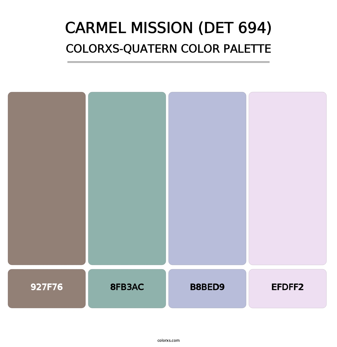 Carmel Mission (DET 694) - Colorxs Quatern Palette