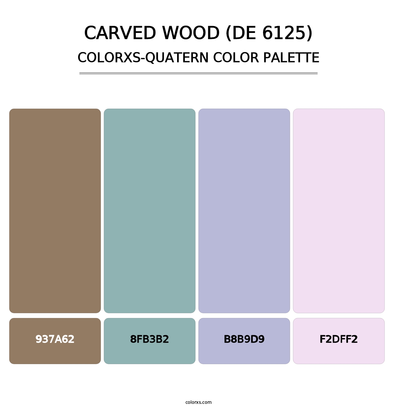 Carved Wood (DE 6125) - Colorxs Quatern Palette