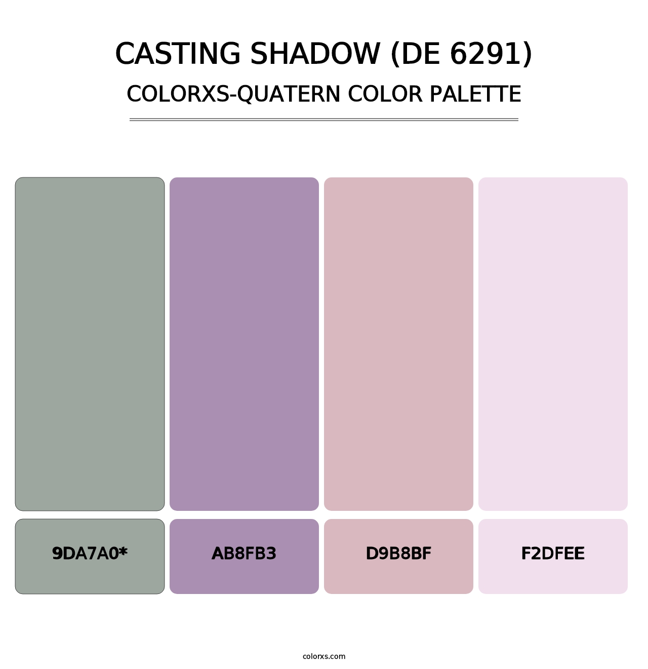 Casting Shadow (DE 6291) - Colorxs Quatern Palette
